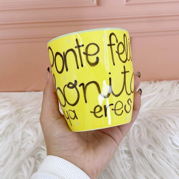 douxmodayhogar Artesanos TAZA PONTE FELIZ