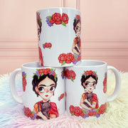 douxmodayhogar douxmodayhogar Taza Sublimada Frida Gato