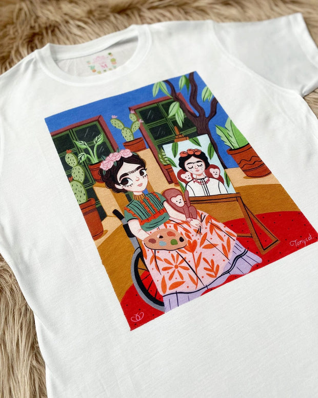 douxmodayhogar Playera Frida Pintura