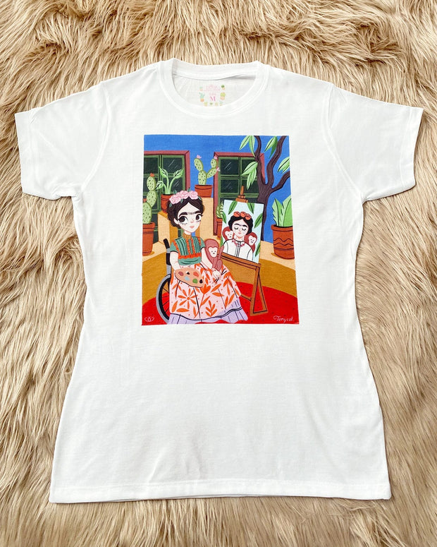 douxmodayhogar Playera Frida Pintura