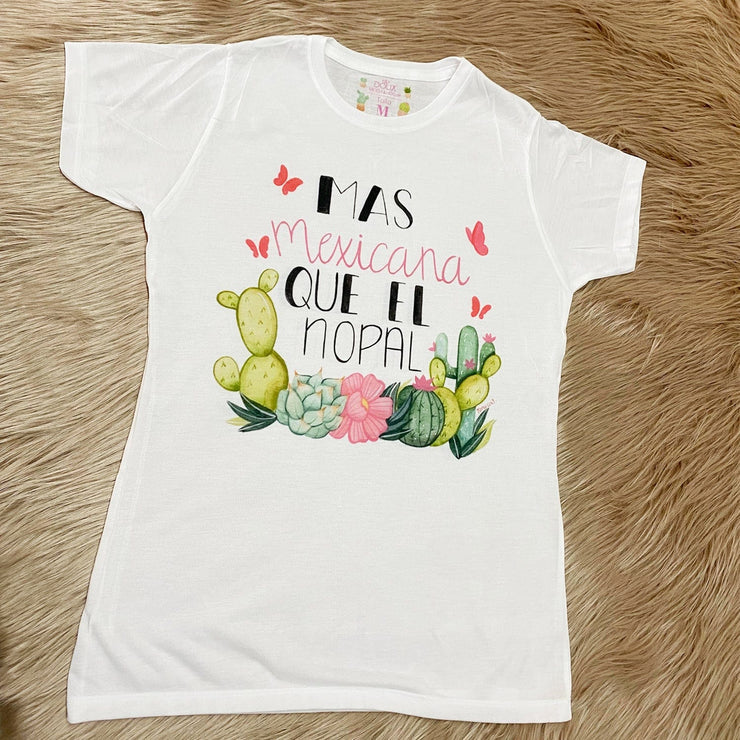 douxmodayhogar Playera Más Mexicana que el Nopal