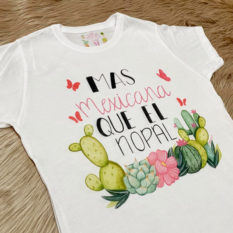 douxmodayhogar Playera Más Mexicana que el Nopal