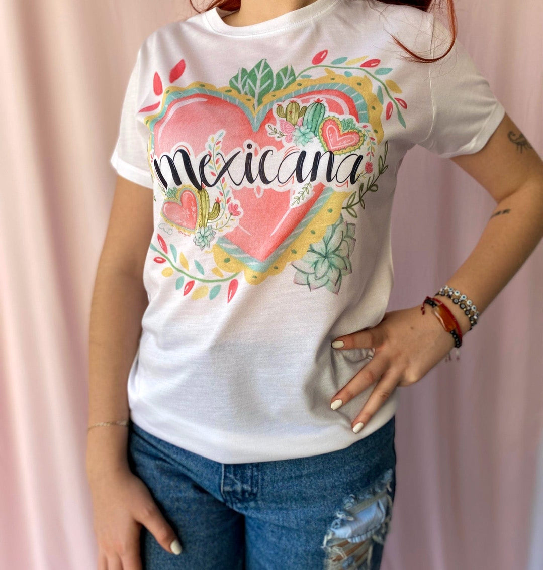 Playeras Personalizadas Playera Mexicana De Corazon